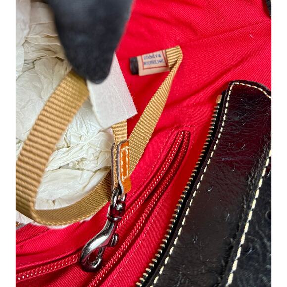 NWOT Dooney & Bourke Small Lexington Tote in Ostrich-Embossed Leather - Picture 14 of 16